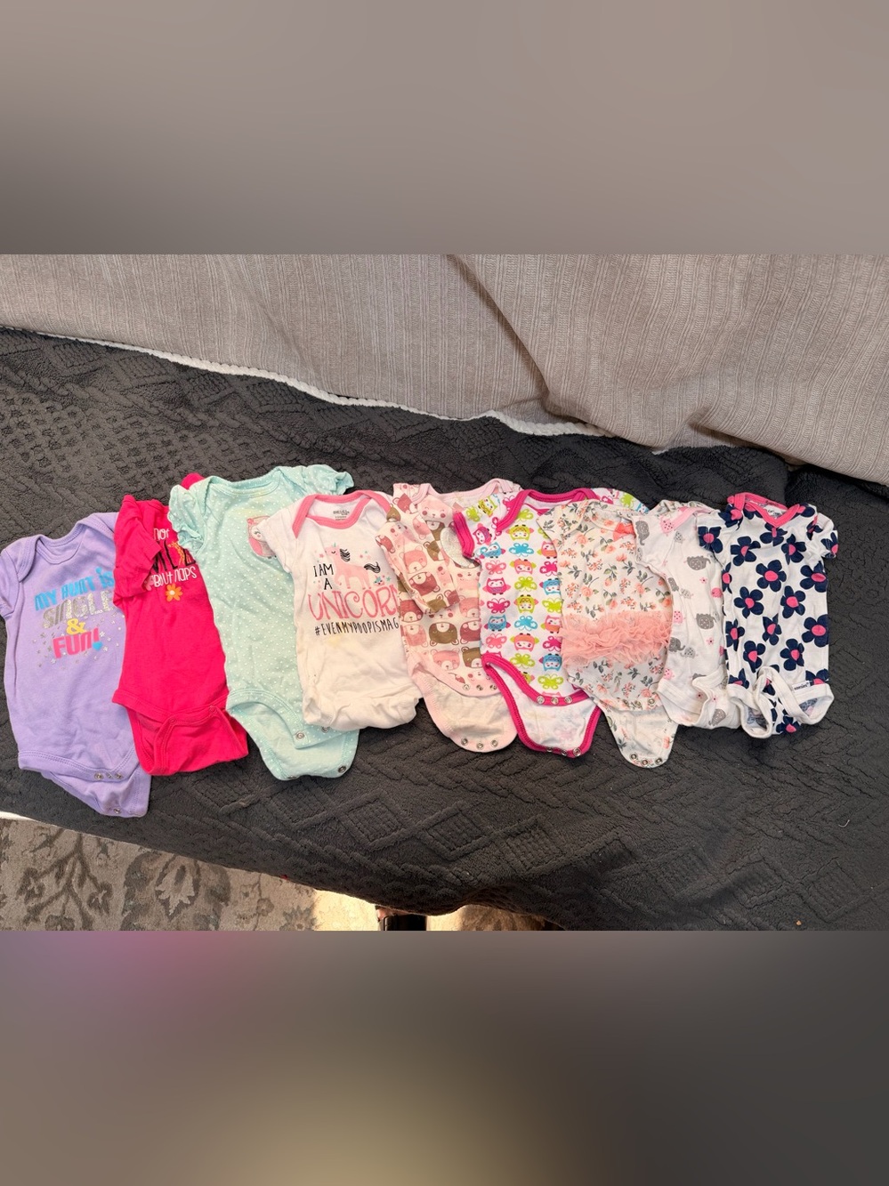 18 pc Girls' Mixed One-Piece & Dress Bundle - Floral, Mint, Coral, Teal Plaid